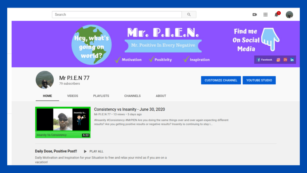 Subscribe to my Youtube channel!